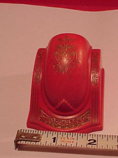 1930s/40s Beautiful VINTAGE Single Ring Box Plastic Fancy Exterior Red picture