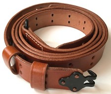 WWII US M1 GARAND RIFLE M1907 LEATHER CARRY SLING picture
