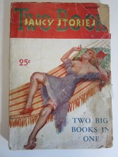 Two Book Saucy Stories v.1 #1, Summer 1936 GD Saucy Movies Tales Rebound & RARE picture