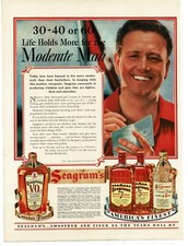1939 Seagram's 7 5 VO Whiskey golfer Vintage Print Ad picture