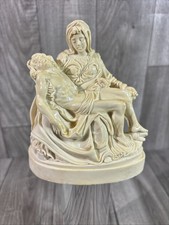 Vintage L. Toni Classic Figure 4.45” Sculpture Pieta Mary Jesus Statue (P441) picture