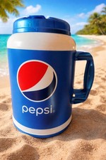 Pepsi 100 Oz Jumbo Mug W Lid And Straw.  Insulated BIG Mug. Party Camp Trucker picture