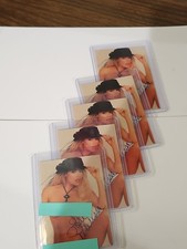1996 MELISSA WOLFE 5X AUTOGRAPHED CARDS STRIPPERS & SHOWGIRLS SERIES 2 EROTIC picture