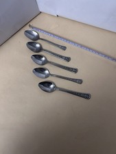 VTG Stainless Steel 5 spoons Korea Interper Used picture
