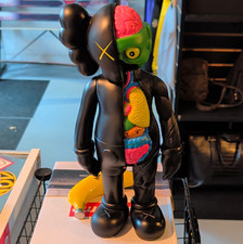 KAWS Companion Dissected Vinyl Art Figurine Matte Black Multicolor 11 in picture