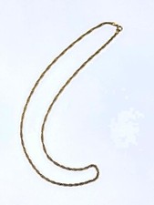 Vintage Napier N/C Gold Tone Rope Chain Necklace Twisted 24