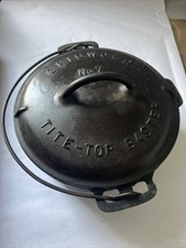Vintage Griswold No. 7 Tite-Top Dutch Oven 2603 w/ Lid 2604A Cast Iron 1920 picture