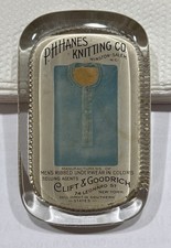 Antique Advertising Paperweight PH Hanes Knitting Clift Goodrich NY NC Winston picture