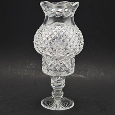 VTG Heritage Irish Crystal Hurricane Fairy Lamp Footed Candle Waterford Ireland picture