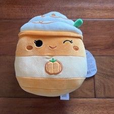 Squishmallow 8” Pumpkin Spice Latte Tea Drink New Fall Harvest Nwt Delindy picture