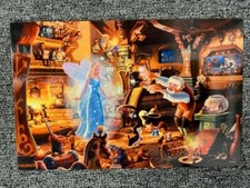 Thomas Kinkade Postcard Geppetto's Pinocchio Disney picture