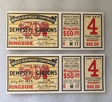 Vintage Postcard $50.00 Duplicate Ringside Ticket Dempsey-Gibbons Shelby Montana picture
