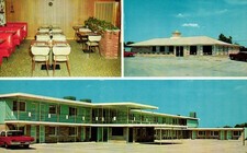 Lincoln Lodge Motel & Restaurant Cocktail Lounge Effingham Illinois Postcard picture