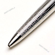 ROLEX Elegant Silver Ballpoint Pen Luxury Executive AD VIP Gift Box Rare picture