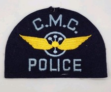VINTAGE CMC POLICE PATCH OBSOLETE RARE CHEESECLOTH picture