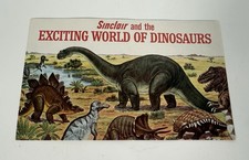Vintage 1966 Sinclair Exciting World of Dinosaurs Promo Booklet Gas Station Oil picture