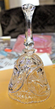 Crystal Bell With Etched Flower - Vintage picture