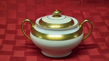 Minton Buckingham K159 Bone China Sugar Bowl w Lid Gold Gilt England picture