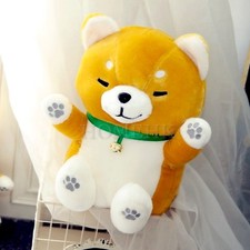 Shiba Inu Dog Doll Large Plush Lucky Fortune Maneki Neko Plush Curly Fur Japan picture