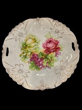 Antique P/S Germany Double Handled Porcelain Plate 10” picture