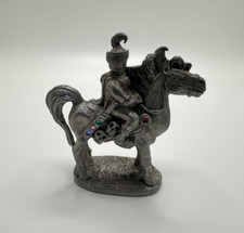 1980s Spoontiques Pewter Knight on Horse Figurine M1660 picture