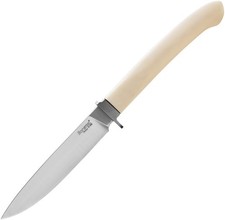 LionSTEEL AGO White Micarta Bohler M390 Fixed Blade Knife w/ Sheath AG1MW picture