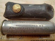Vintage Schrader Universal Tire Pressure Gauge A Schraders Son Inc New York 1916 picture