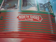 Vintage Rare NorthShore Line Train Poster 23'wide x 36