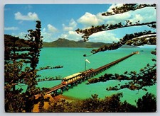 Hayman Island Great Barrier Reef Queensland Jetty Island Train Postcard picture