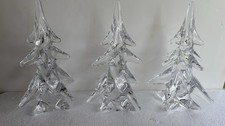 Vintage Lead Crystal Christmas Trees-3🎄🎄🎄 picture