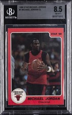 1986 STAR MICHAEL JORDAN #1 MICHAEL JORDAN BGS 8.5 picture