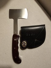 Vintage Buck 106 Hunter’s Axe – Burgundy Micarta Handle & Leather Sheath picture