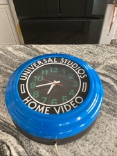Vintage Universal Studios Home Video Promotional Neon Clock picture