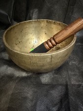Extremely Thick Super Rare Antique Healing Yoga handmade Singing Bowl 7.5