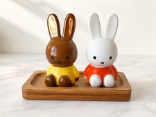 Magenta Miffy Wooden Figurine Set on Wooden Base, Animation Theme picture