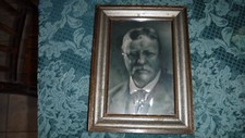 ANTIQUE THEODORE ROOSEVELT PHOTOGRAPHIC TILE STOKE ON TRENT ENGLAND picture