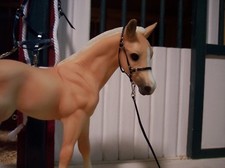 Jaapi BLACK *FOAL* halter w/lead-fit Breyer traditional foal or Classic  picture