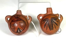 Two miniature Antique Hopi Canteens ca 1900 -1920 picture