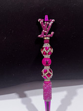 Designer inspired rhinestone focal fancy beaded pen picture
