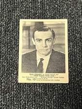 Sean Connery Movie James Bond 1964 Somportex Trading Card Collection Card 10 picture