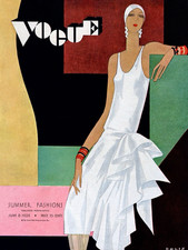 Vogue “Summer Fashions” 1929 Vintage Cover Art Print 16” by 11.5” 🌟 picture