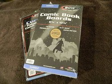 100 New BCW Current Resealable Comic Book Bags And Boards - Acid Free - Archival picture
