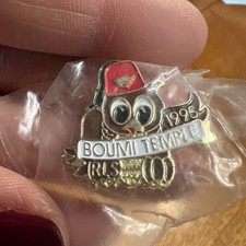 Vintage Boumi Temple Baltimore Shriner Owl Pin New In Baggie picture