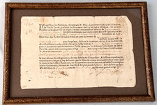 Rare 1690 France King Louis XIV Taille Property Tax Document Receipt Versailles picture