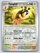 Farigiraf 155/193 Uncommon Paldea Evolved Pokemon Reverse Holo Lightly Played picture