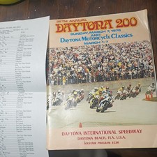 Vintage 1976 Daytona 200 Motorcycle  Race Program picture