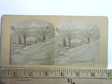 Peterborough NH Primary Hall Phoenix St Stereoview George H. Scripture 1860s picture