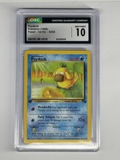CGC 10 Pokémon Psyduck 1st Edition Fossil 53/62 1999 English picture