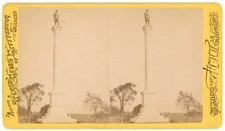 PENNSYLVANIA STEREOVIEW - Gettysburg - Vermont Monument - WH Tipton 1870s picture