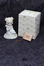 Precious Moments God Is Love E-5213 Girl and her Goose Figurine 1980 Vintage picture